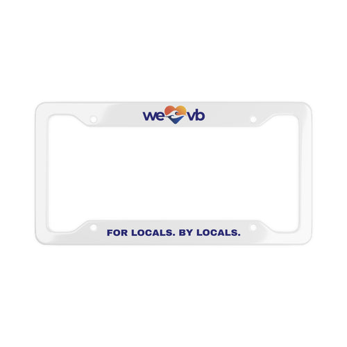 WLVB "FOR LOCALS. BY LOCALS." License Plate Frame